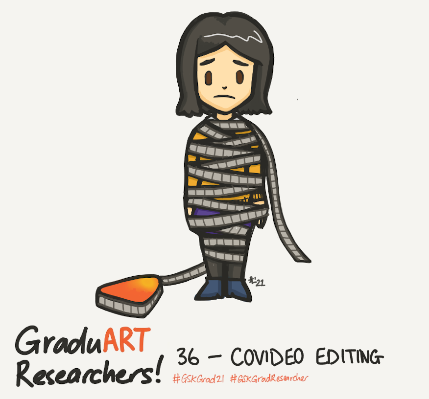 stephdoescience's tweet photo. Remember how my task in Week 34 as a #GSKGradResearcher was sorting out tech troubles? Well, for anything that couldn't be sorted out, I simply edited that s*** out in Week 36! #GSKGrad21 #GraduARTResearchers https://t.co/7k3YPEb9mz