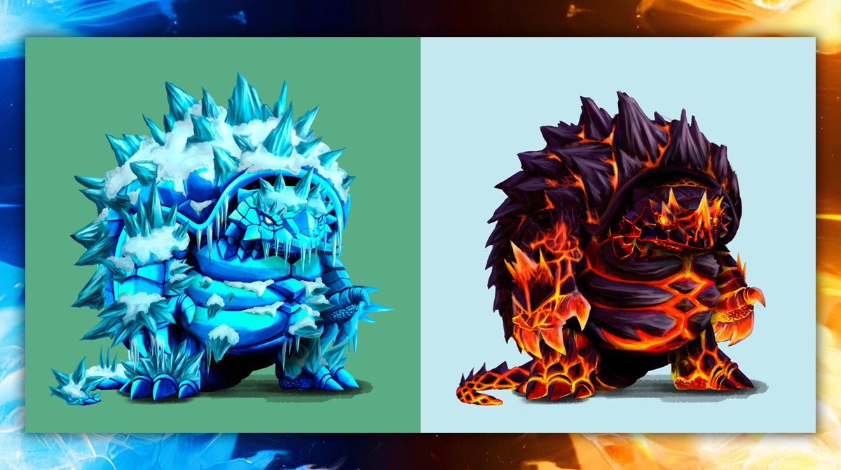 TheArmadillos's tweet photo. The battle of the elements.
Which one are you picking? Lava or Ice? 🥶🔥 https://t.co/O2uDPOWH5H