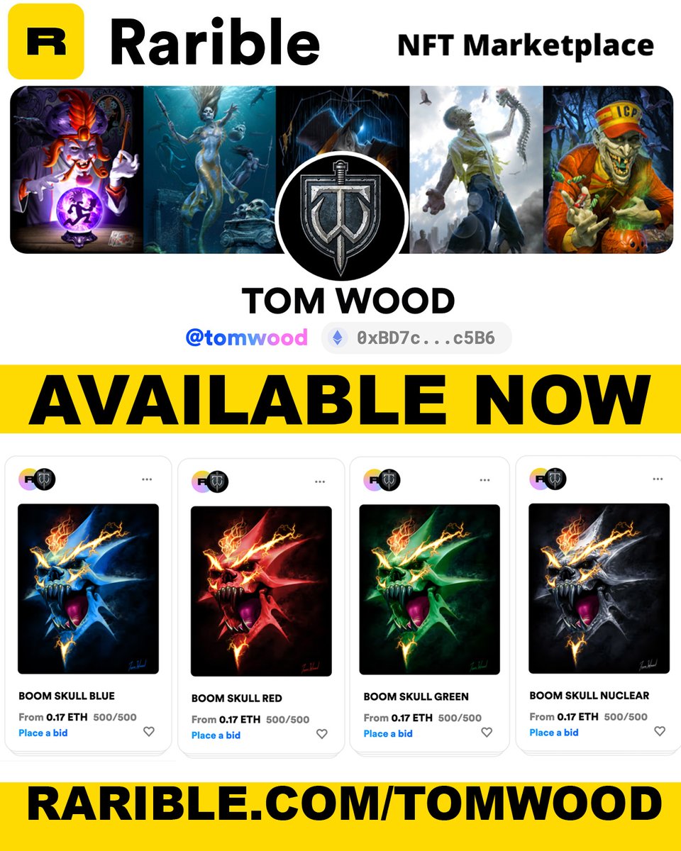 TOM WOOD's profile rarible.com/tomwood?tab=on… #rarible #ethereum #flow #nonfungible #digitalasset #nft via <a href="/rarible/">Rarible</a>
