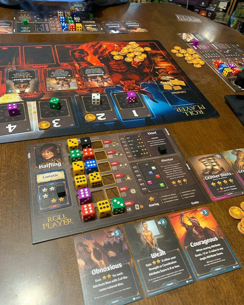 PhaseShiftGames's tweet photo. Been really digging @thunderworksgames ‘ Roll Player lately. Planning to pick up the expansions at #PaxUnplugged next week! Also, swing by booth #3537 to check out the latest #DungeonDrop and #DropDrive action!! #boardgames #tabletop https://t.co/TKk4S0dxse