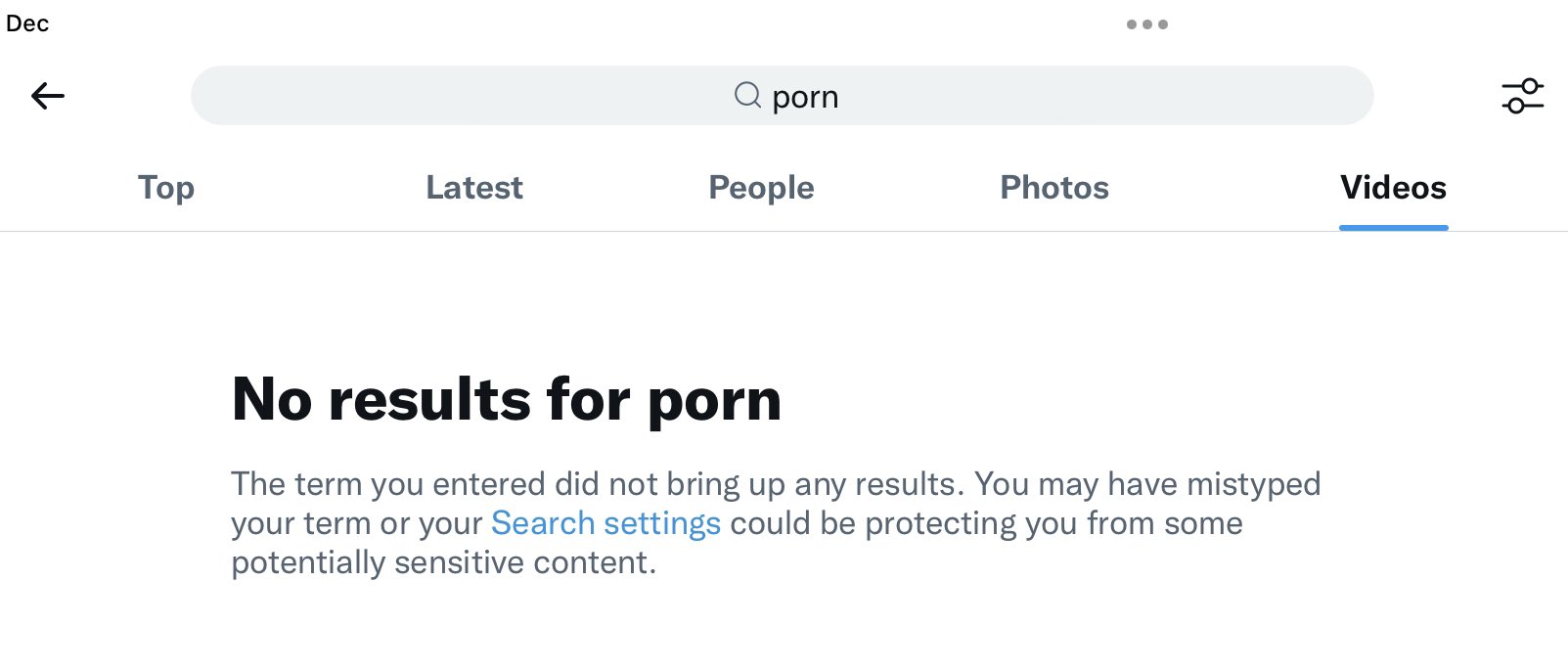 Troy Hunt on X: Twitter has obviously made a conscious attempt to exclude  porn from search results. Trying searching for “porn” videos and see what  it gets you… or just look at
