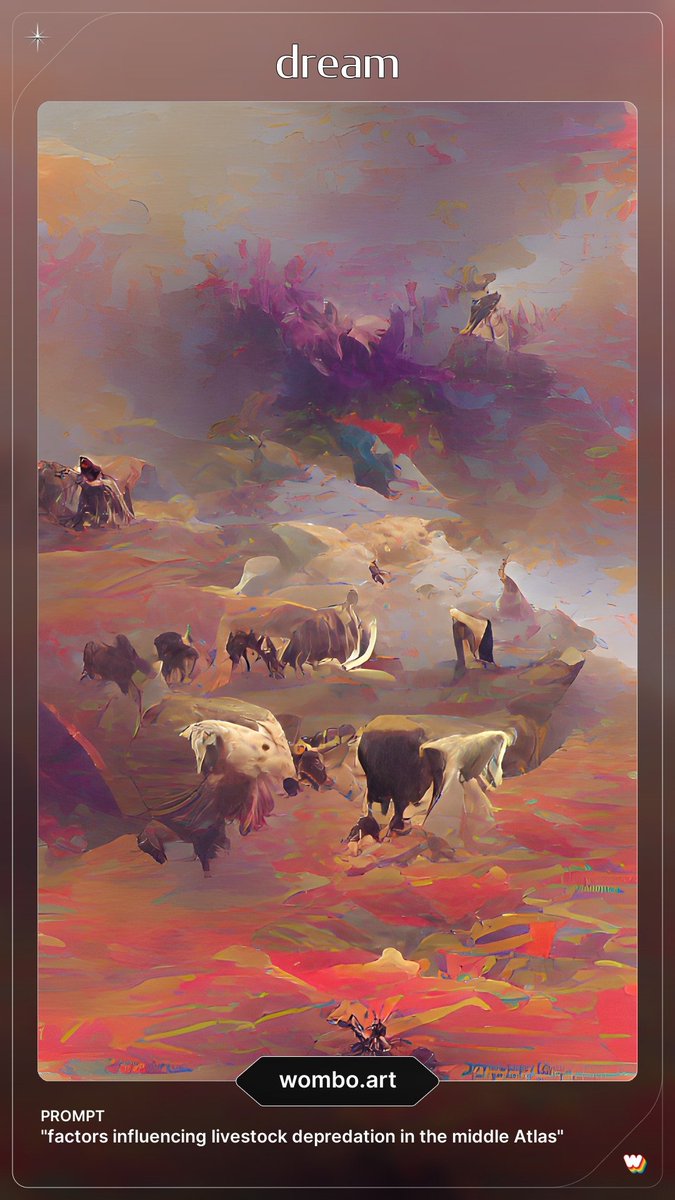 HaytemBouchri's tweet photo. @toomanyspectra Factors influencing livestock depredation in the middle Atlas. https://t.co/jbfUkFbexC