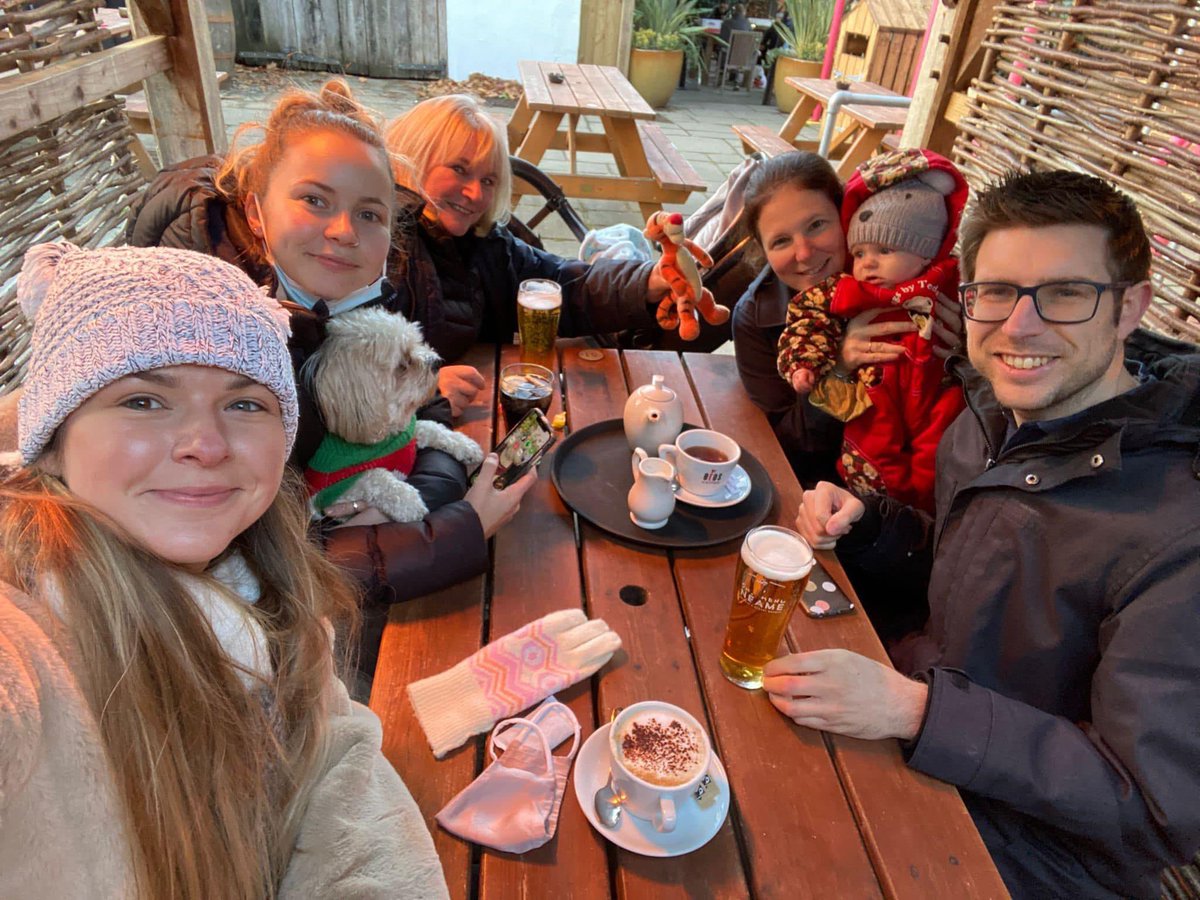 Modern day nativity. The Inn  <a href="/sunfaversham/">Sun Inn Faversham</a> was full. So they made us comfortable in the heated outside stable. Mother, Father, baby and 3 wise women. Thank you  <a href="/ShepherdNeame/">Shepherd Neame</a> Merry Christmas all. #Christmas2021 #Advent #ModernFamily #Equality #inclusion #Hospitality