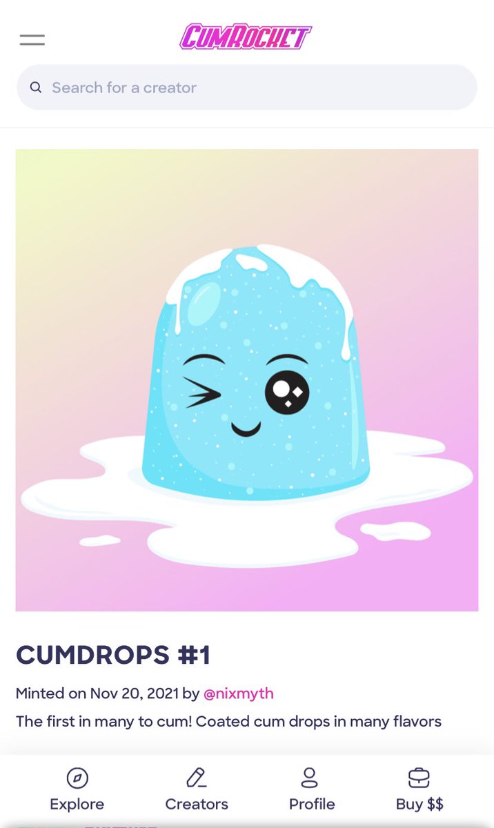 _nixmyth_'s tweet photo. All #cumdrops 💦💦💦
Now 690 cummies

https://t.co/BY5uWLBEY2 
#NFTs #nftart #CumRocketCrypto 
@CumRocketCrypto https://t.co/KJG6yBHVgq