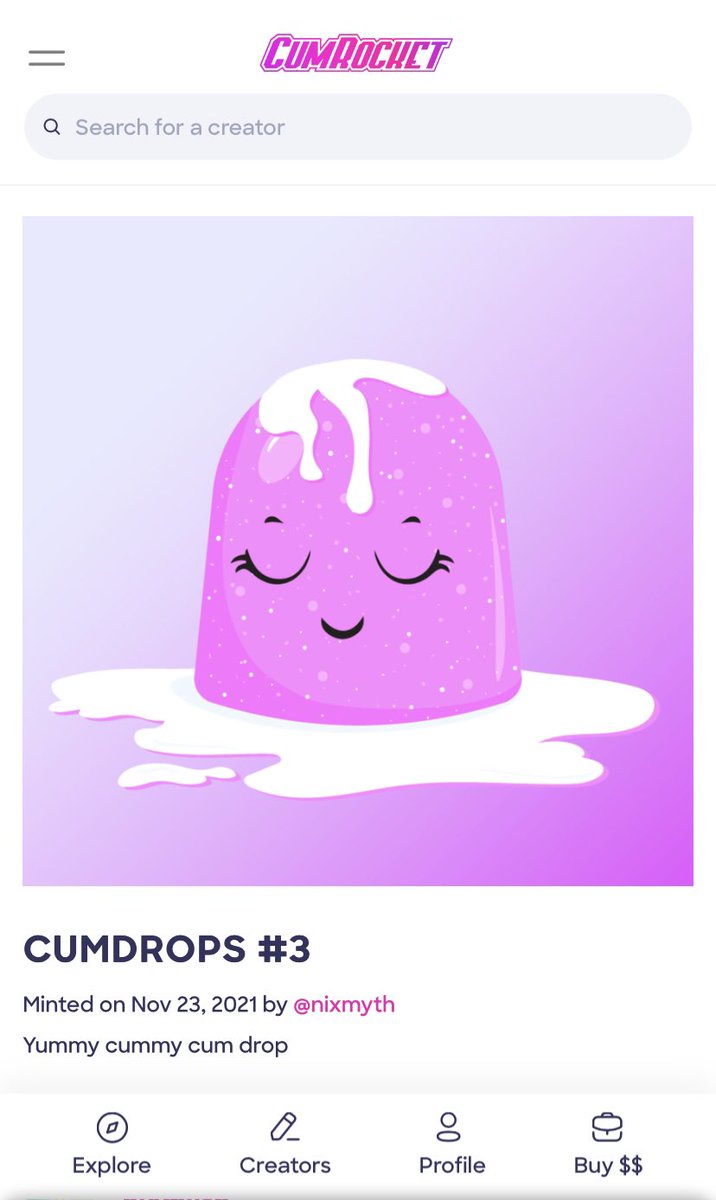 _nixmyth_'s tweet photo. All #cumdrops 💦💦💦
Now 690 cummies

https://t.co/BY5uWLBEY2 
#NFTs #nftart #CumRocketCrypto 
@CumRocketCrypto https://t.co/KJG6yBHVgq
