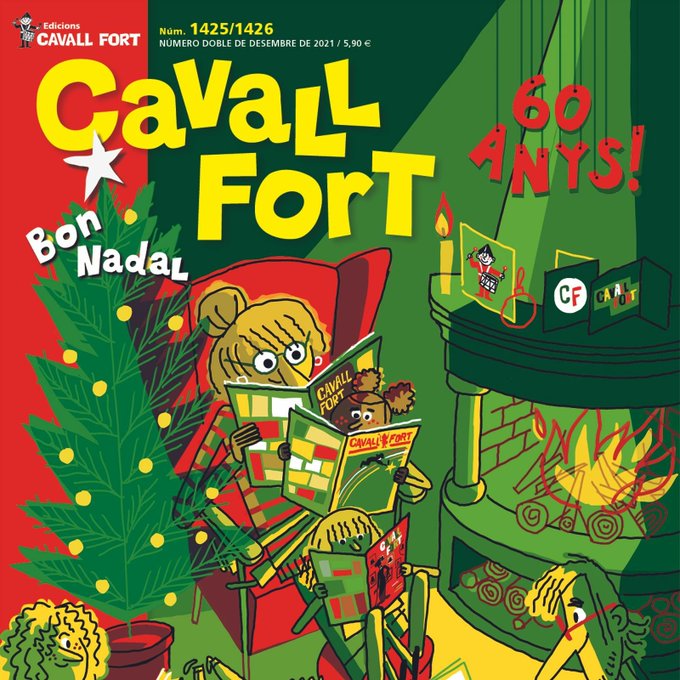 Avui fa 60 anys d la sortida del 1r número d @cavallfort. Felicitats, gràcies i llarga vida!!