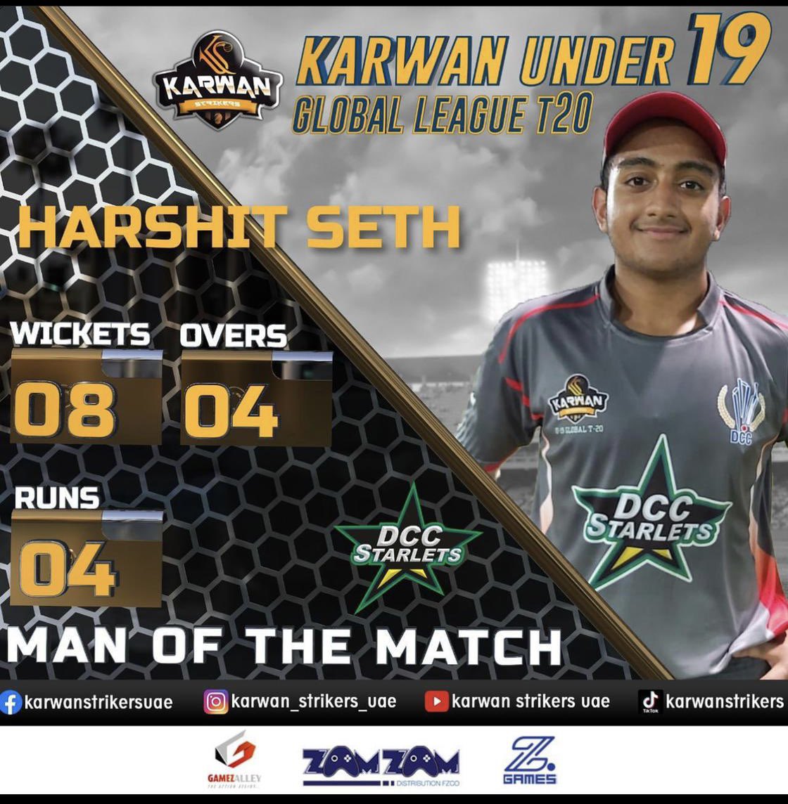 Harshit_seth04's tweet photo. “A Perfect Over”.
 
Harshit created a history in the U19 Cricket yesterday when he took 6 wickets in 6 balls in a U19 league match against U19 team from Pakistan. The match held in Ajman Oval approved by Ajman Cricket Council organized by Karwan called Karwan Global League!!!!! https://t.co/dGoQuynDIc