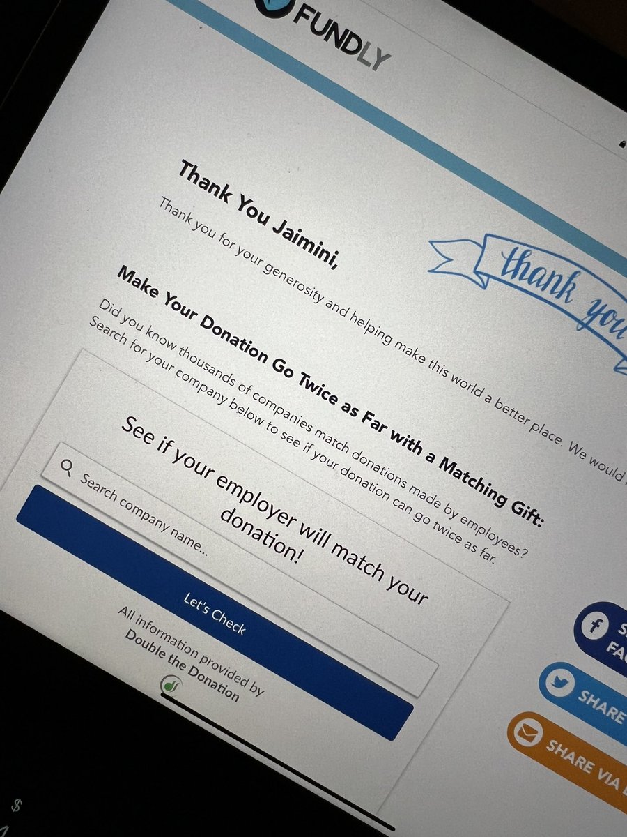 jaimini_p2's tweet photo. @ColleenB123 

Made a donation to support all the children and families going through such a hard time, hoping that my small donation will make a different. https://t.co/UTttQ5XURl