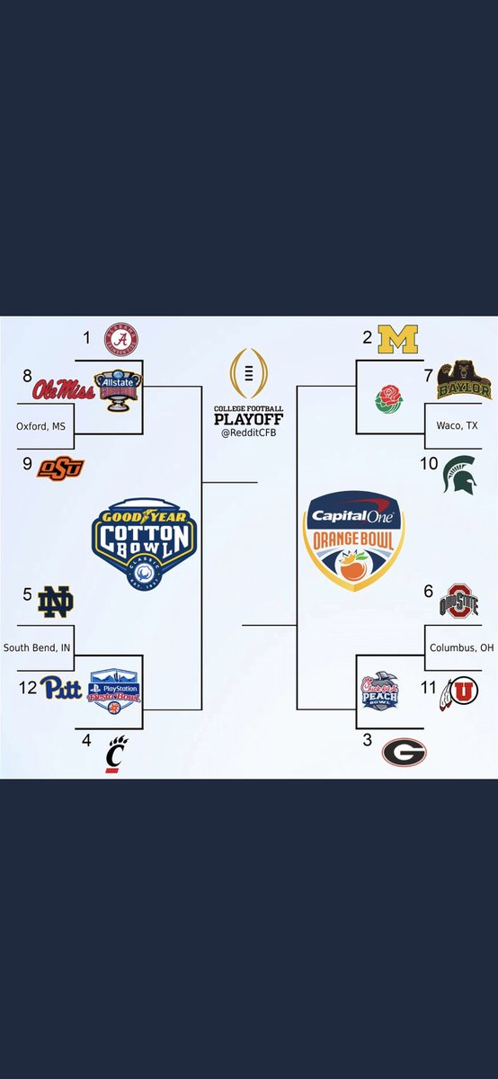 playmakerU's tweet photo. Why don’t we have this? #CFBPlayoff https://t.co/aO3NuzNdLr