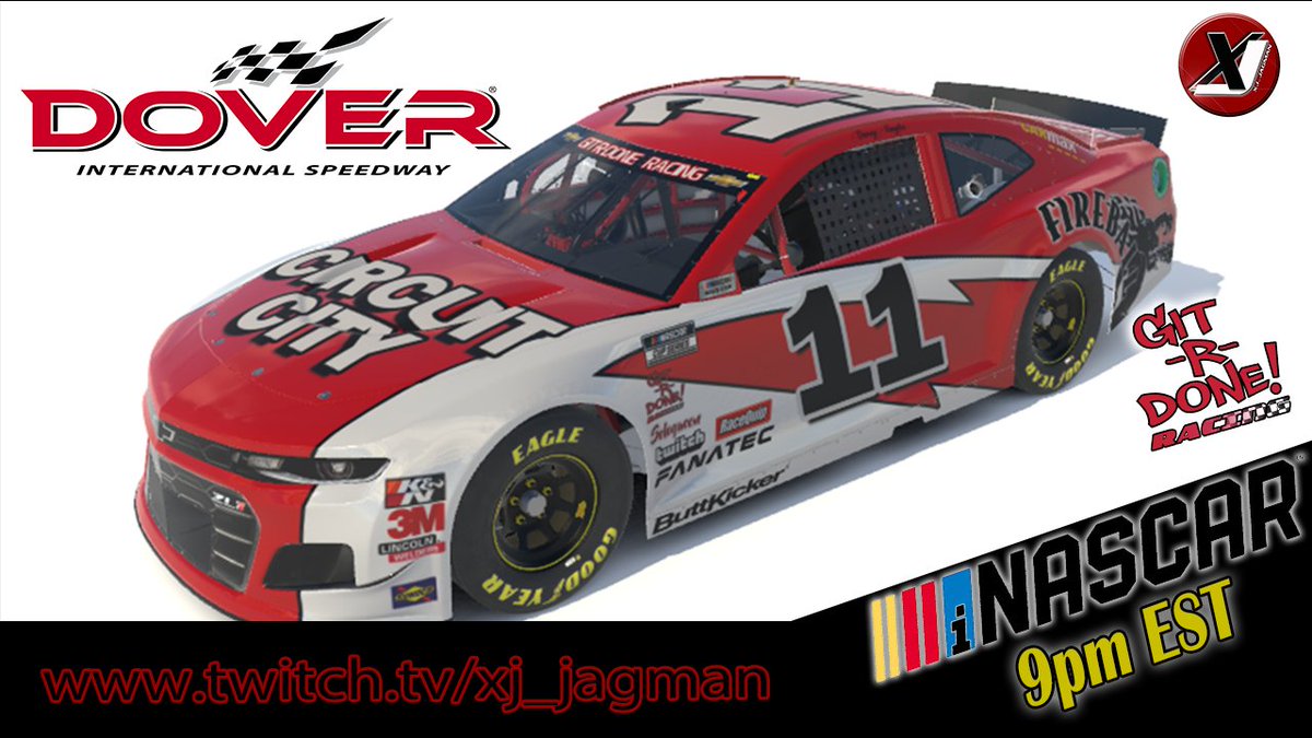 xj_jagman's tweet photo. Cup Series League Racing @ Dover Tonight @ 9pm EST | Dover has always been a tough track for me, but it will be fun | Come hang out @ https://t.co/Sqe6tML1vG #FireballTime @iRacing @GitrDoneRacing3 #simracing https://t.co/8cRFNF7xlI