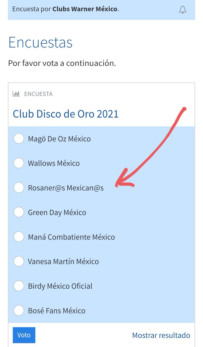 RosanerosMexico's tweet photo. Nos ayudas con tu voto en los Premios Clubs Warner 2021, categoría #ClubDiscoDeOro
Link ⤵️
https://t.co/crwtHfVYma

@ClubesWarner @RosanerosMexico @RosanaOficial https://t.co/3wHoituKui