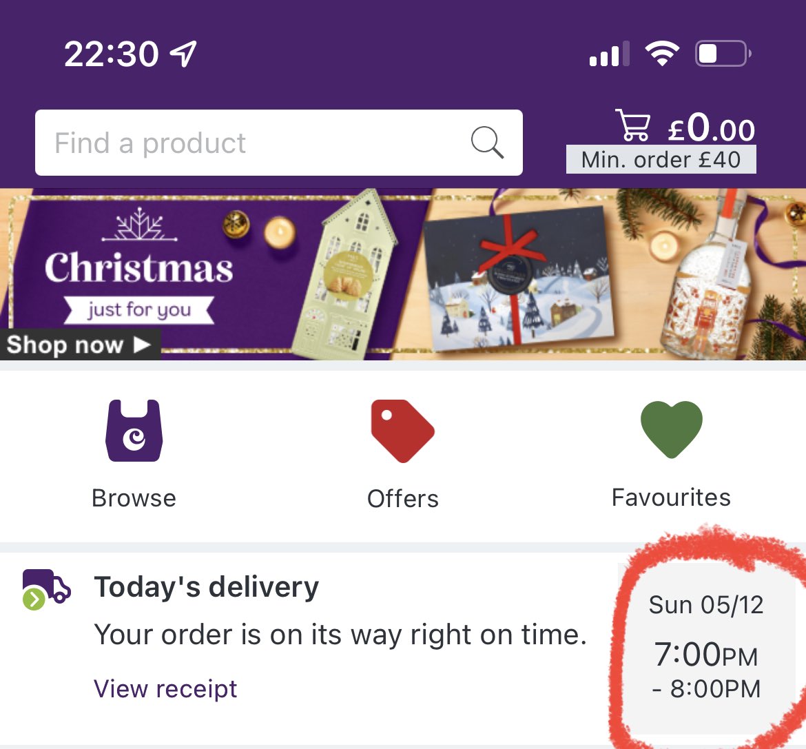 Pmillard88's tweet photo. Hi ⁦@Ocado⁩ - our delivery still hasn’t turned up and no suggestion whether it’s going to. When is it safe to assume we can go to bed?! https://t.co/vwCRmiOs4T