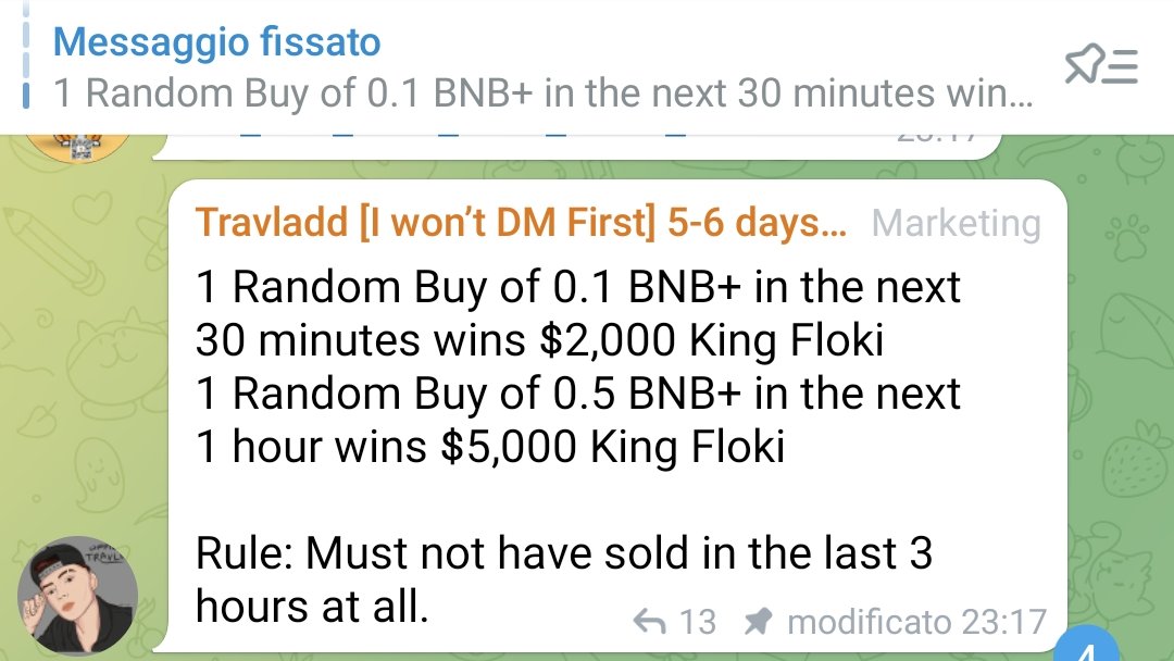 RadioKienOnes's tweet photo. @travladd is literally making a C-R-A-Z-Y contest, He is giving away 2000$ randomly to a guy who buys at least 0.1+ BNBs in the next 30 minuts and 5000$ in the next 1 hour to 1 guy that buys 0.5+ BNBs🌠🌠🌠
Don't Miss that and check the infos attached to this tweet!
#NFA https://t.co/cdMdH9Skl1