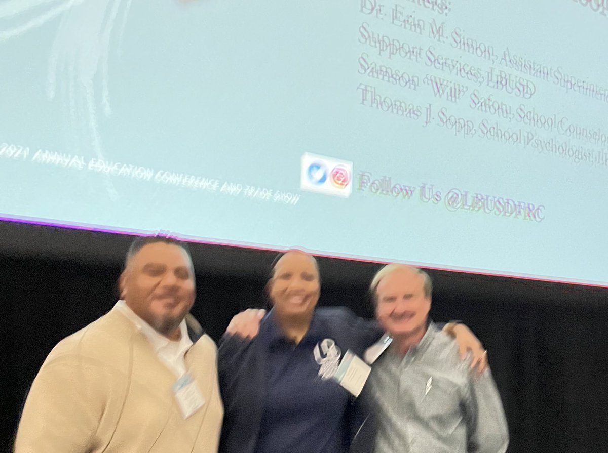 Dispelthemyth's tweet photo. Enjoyed presenting on, “Using the @LongbeachUSD FRC Model to Promote Wellness &amp; Mental Health at School Sites at the @CSBA_Now 2021 Annual Education Conference alongside colleagues Thomas Sopp &amp; Will Safotu. TY to all who attended. #LBUSDFRC #Mentalhealth https://t.co/ofIoYMzch5