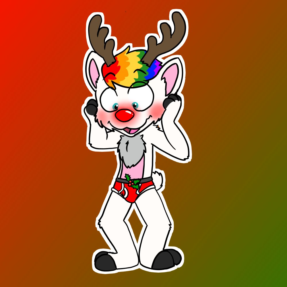 WaltertheMix's tweet photo. I've been reindeerified! https://t.co/JURhNunX15