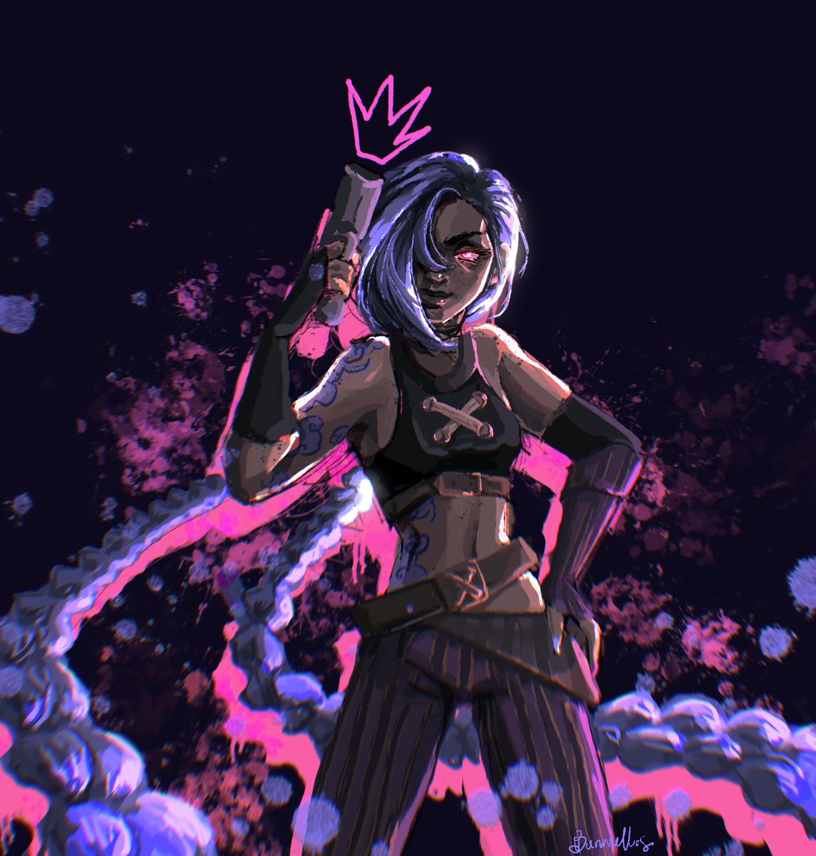 bunmellos's tweet photo. mom said it’s my turn to draw jinx #arcane https://t.co/sT6pcHgfW3
