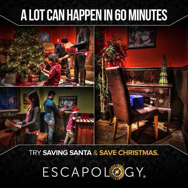 It’s up to you to SAVE CHRISTMAS! Do you think you can solve the puzzles and find Santa? Or is Mick MacNasty too clever?

Book Saving Santa now: escapology.com/en/myrtle-beac…