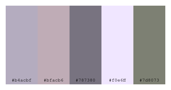 ColPaletteBot's tweet photo. Beep beep, here's a pretty color palette for you!
color-scheme.js parameters used:
- hue: 132
- variation: pale
- colors: #b4acbf, #bfacb6, #787380, #f0e6ff, #7d8073
Have a lovely evening!
#twitterbot #colorpalette #colors #palette #prettycolors https://t.co/pNPpqqppzQ