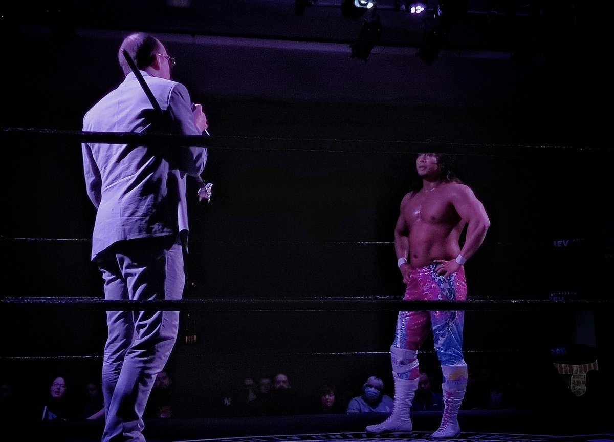 alexhaskett's tweet photo. The Legion and their new recruit paid @Shooter_us a visit during tonight's @RevProUK #LiveAt229 https://t.co/2sHoOu8iHf
