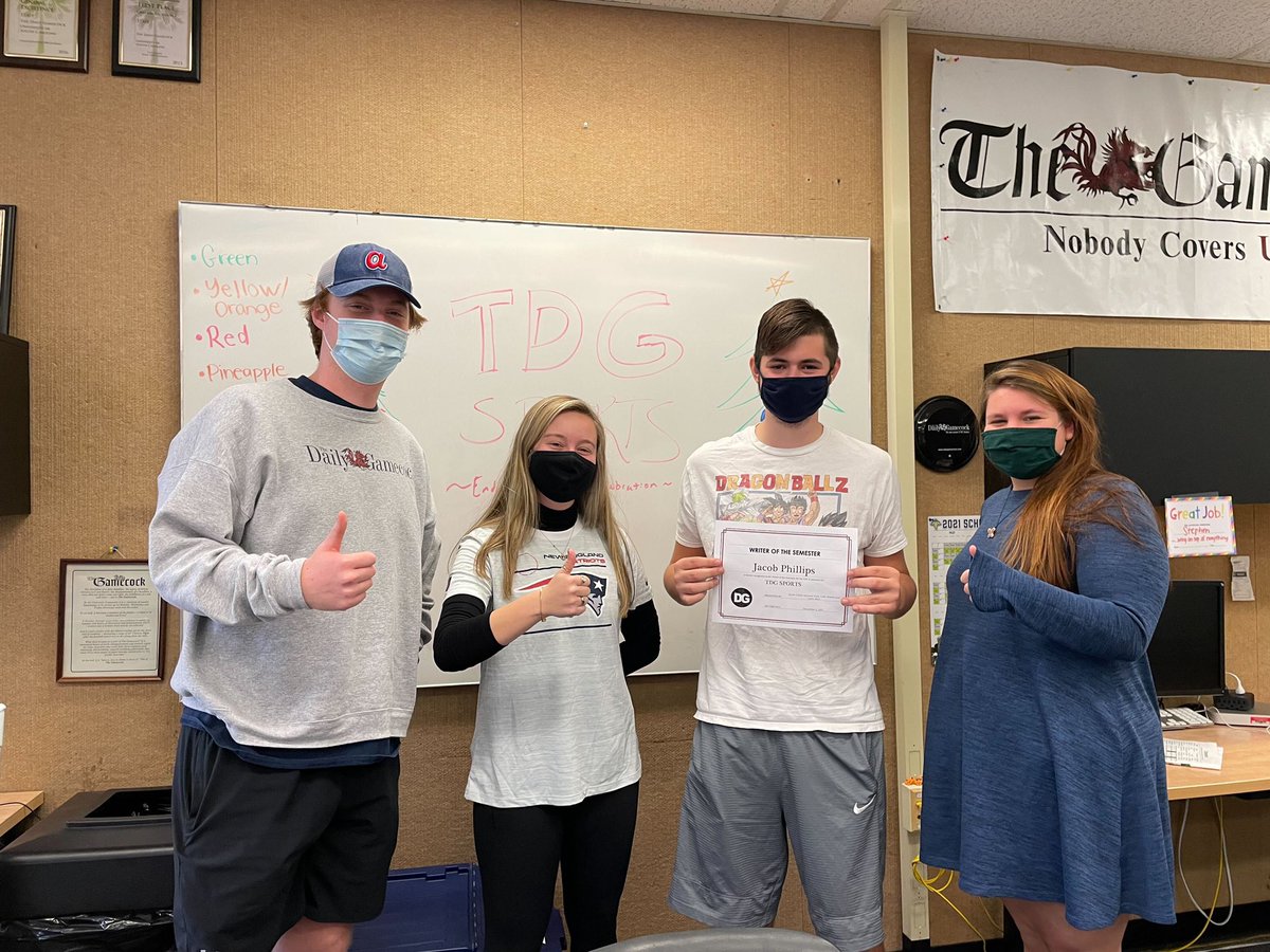 Today was our final meeting of the year, congrats to this semester’s award winners: 

Most Improved: Joe Macheca (<a href="/JoeMacheca/">Joe Macheca</a>)
Best New Writer: Griffin Goodwyn (<a href="/griffin_goodwyn/">Griffin Goodwyn</a>)
Best Writer: Jacob Phillips (<a href="/Jacobrphillips2/">Jacob Phillips</a>)