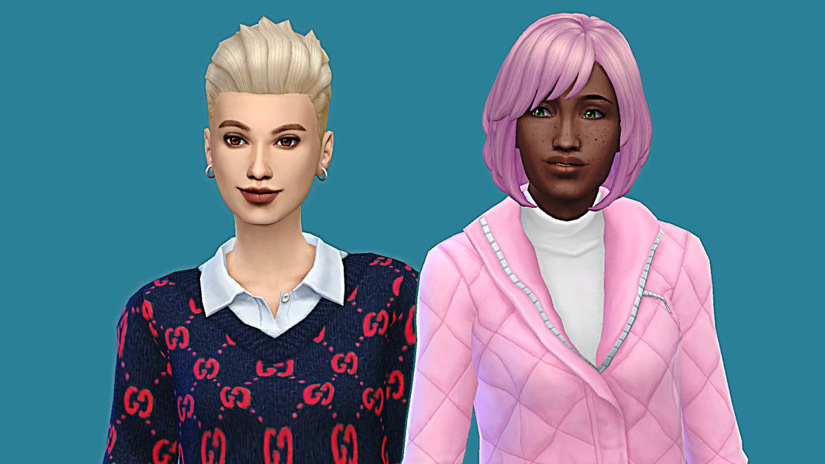 RRuizue's tweet photo. So i was planning on doing a story type let's play for one of the scenarios and made these two: Aubrey (left), Ronald (right), in the middle of playing it kinda glitched and completed the scenario without actually doing so, so eh.... https://t.co/Y1lewxab0r
