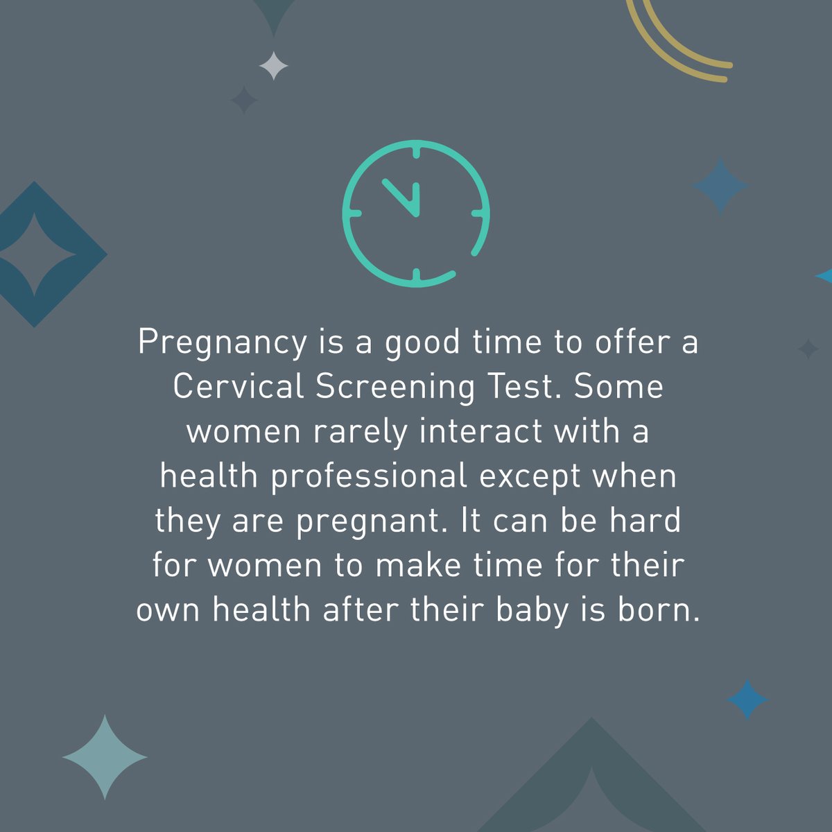 It is safe for pregnant women to have a self-collected cervical screening test and is available now to underscreened patients aged 30+. Read more: bit.ly/3cbfWea #SelfCollectionSavesLives #CervicalCancer