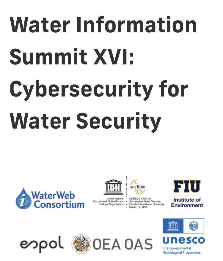 Reloc_Relob's tweet photo. Este 8 y 9 de diciembre no dejes de conectarte a la XVI Cumbre de Información sobre el #Agua 💧⌨️🔐
"Ciberseguridad para la seguridad del agua". Más información: https://t.co/HeiDtrHMjI https://t.co/WdrFfQy1ub