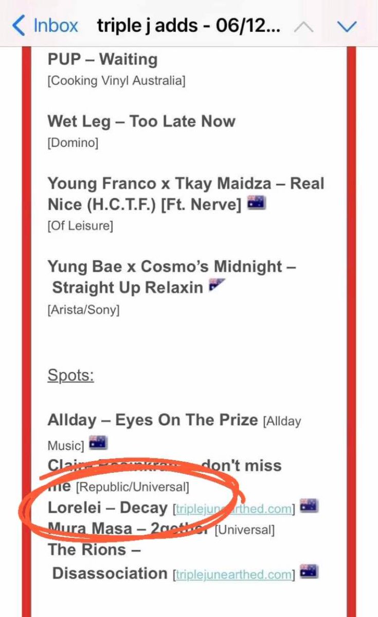 Thank uuuuu <a href="/triplej/">triple j</a> for adding 𝖉𝖊𝖈𝖆𝖞 to spot rotation 🥺🥺🥺🥺

photo: Jack Rockliffe ❤️‍🔥