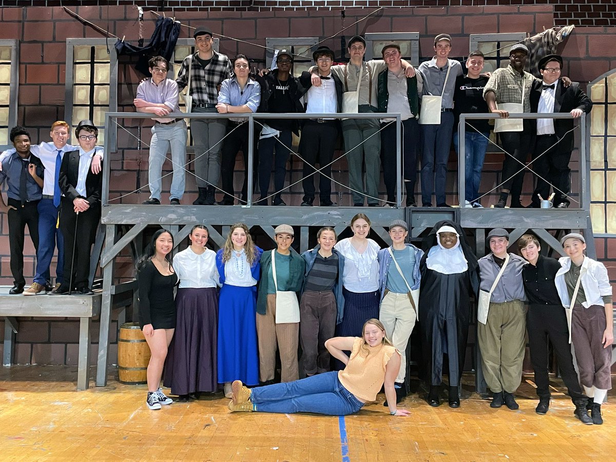 COHS_Theater's tweet photo. Congratulations to the Senior Cast and Crew Members of Disney’s Newsies! What a wonderful weekend celebrating your gifts and talents on and off the stage! https://t.co/sD0bRDSkV2