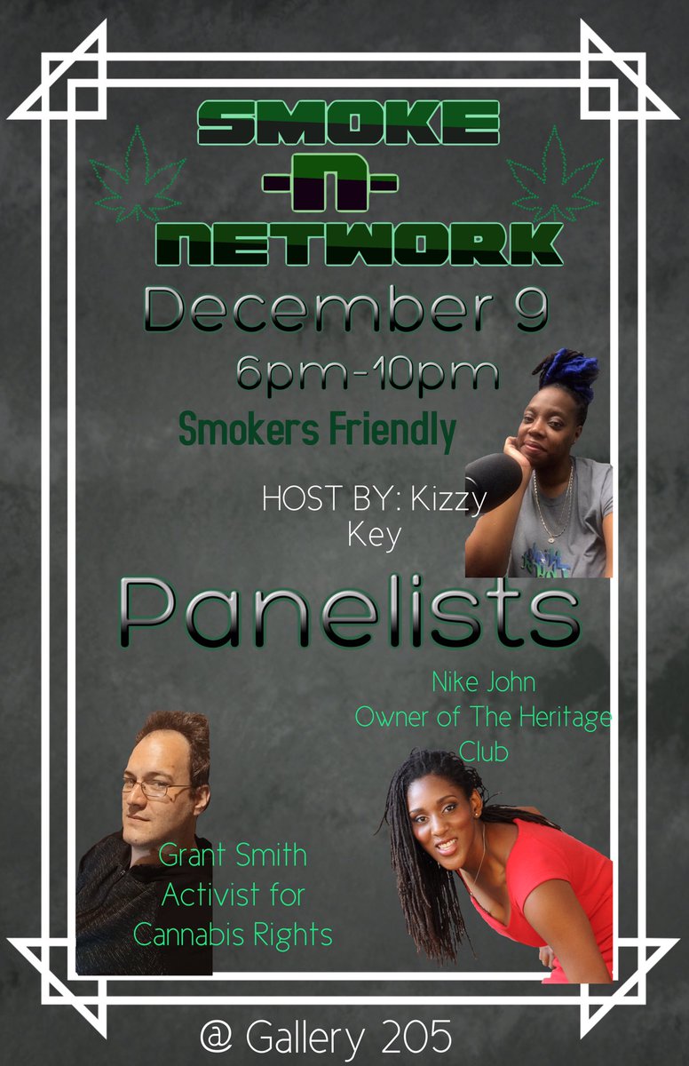 Kizzy_Key's tweet image. Come and network with some Cannapreneurs at Gallery 205 every other Thursday to talk about the industry
Up Next
Grant Smith - ￼Activist for Cannabis Rights
Nike John - Owner of The Heritage Club
Hosted by Kizzy Key
Get your tickets now!

eventbrite.com/e/190127786327

￼