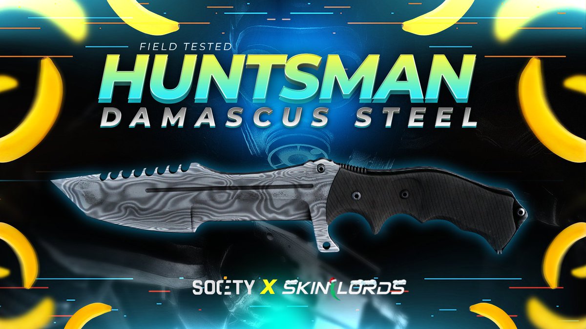 SkinLords's tweet photo. Huntsman Knife Damascus Steel Giveaway! 🎁

✅ To enter:
- Follow @Society_gg &amp; @SkinLords 
- Retweet
- Tag a friend

Ends in 5 days! #giveaway #skinlords https://t.co/PlwTHOJkv7
