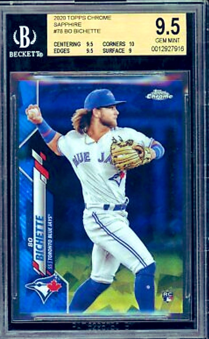 imac1ntosh's tweet photo. Next Bo on my PC List! Anyone have a Bo Bichette Topps Chrome Blue Sapphire RC? Either Raw or a 9 PSA/BGS? #bobaby #bichettehappens #bobichette #bobichettecards #topps #toppschrome #sapphire #toppschromesapphire #bluejays #bluejayscards #jays #jayscards #torontobluejays https://t.co/8CcEIDajPS