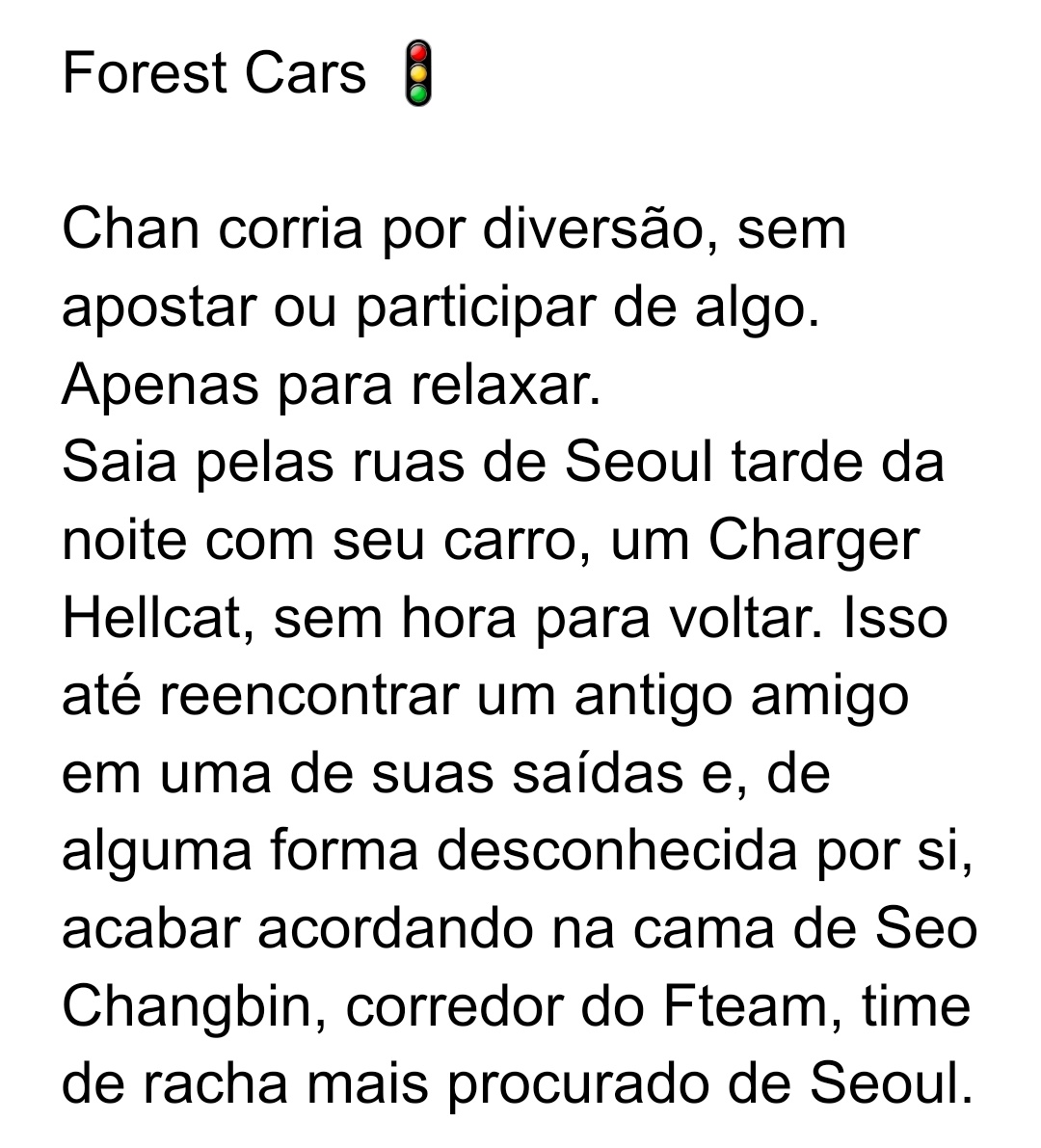 FMaisCatalogo's tweet photo. Forest Cars 🚦
#forestcarsAU
Por: @hshigrr
Em andamento
⚠️ Agressão física, violência, morte
🔗 https://t.co/dIU9SHm2Ms
#ATstraykids #ATacao #ATcomedia #ATromance #ATboyslove #changchan #ATemandamento https://t.co/k1z00YUVNQ