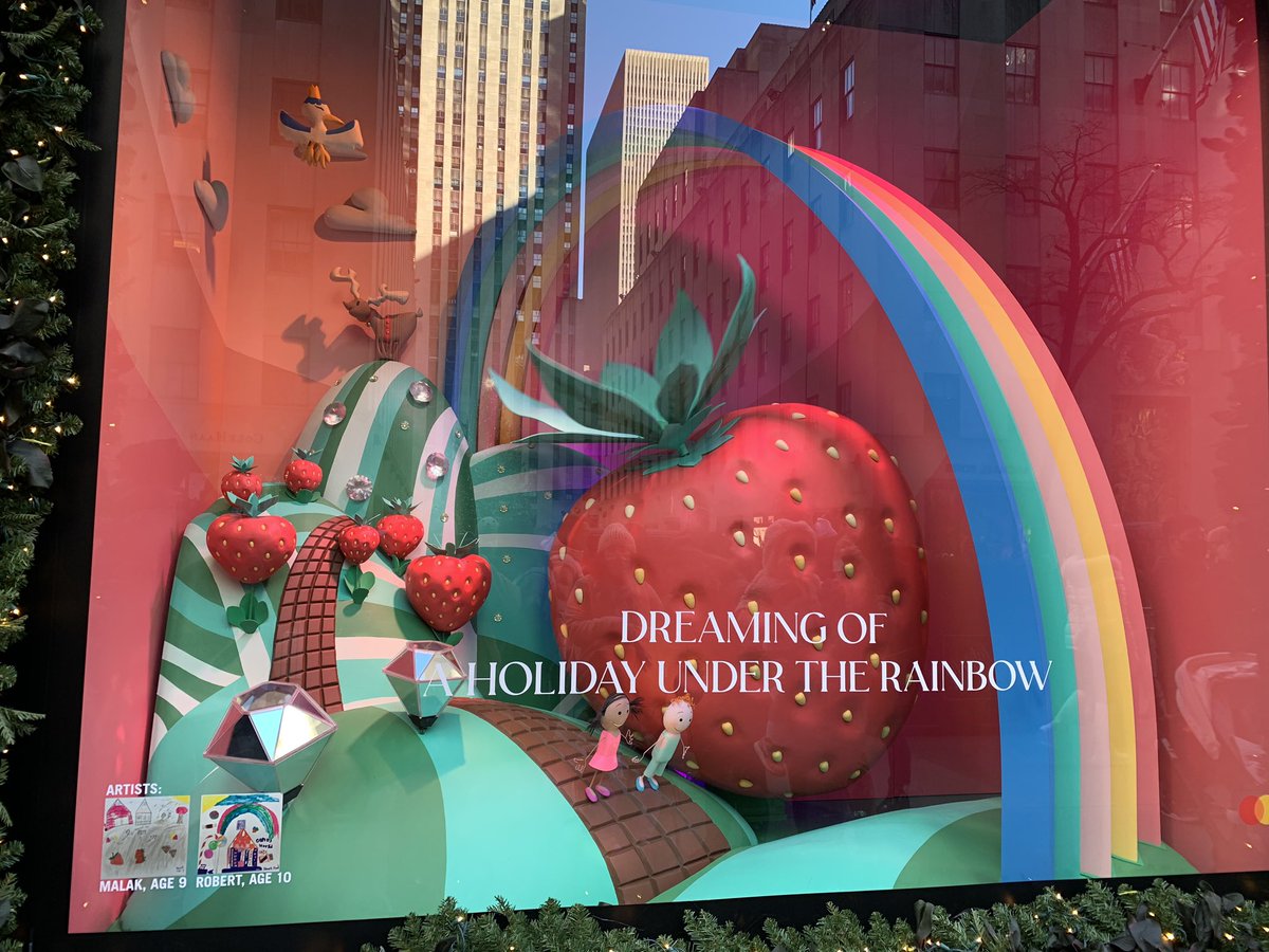 artfulmsbeach's tweet photo. Did you know Saks Fifth Avenue made their 2021 Christmas windows inspired by children’s art?!? #artmatters https://t.co/rUmKGvAJFh