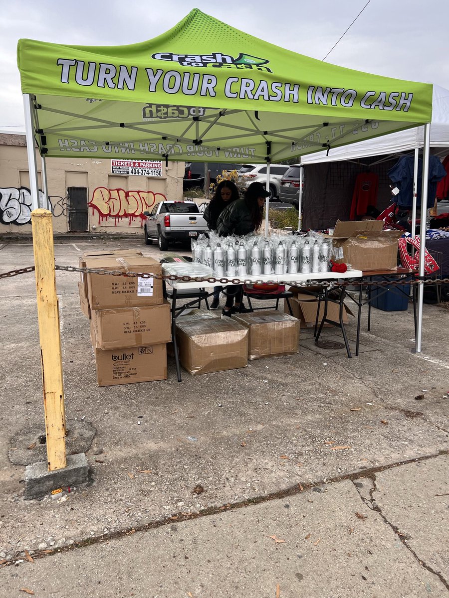 Gave out free bottles and gear today in Atlanta. Did you get you some free merchandise ??