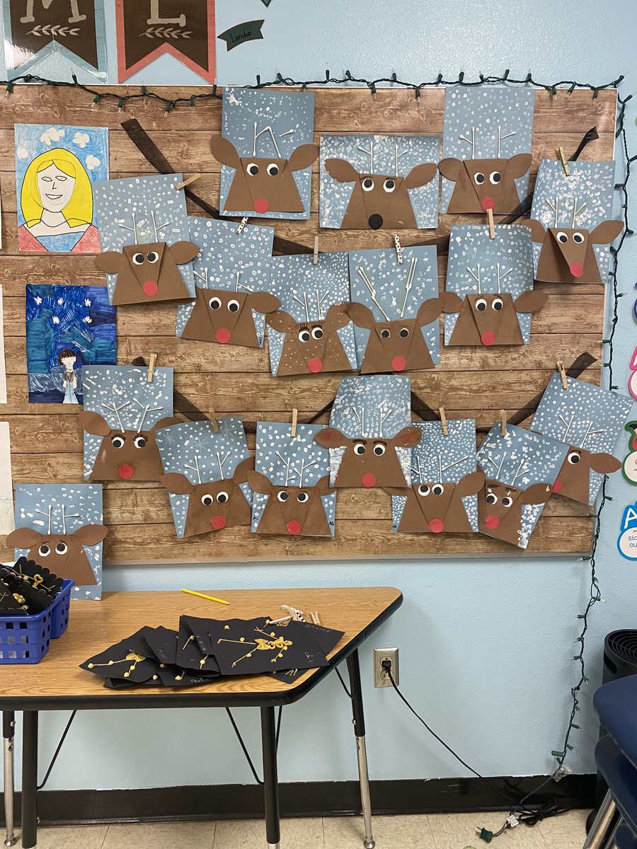 SparklesKind's tweet photo. Cutest #reindeers ever!! Wait until I tweet the stories my #students wrote about them !! #thirdgrade #Teachers #lovemyclass https://t.co/iaoIkGqAhq