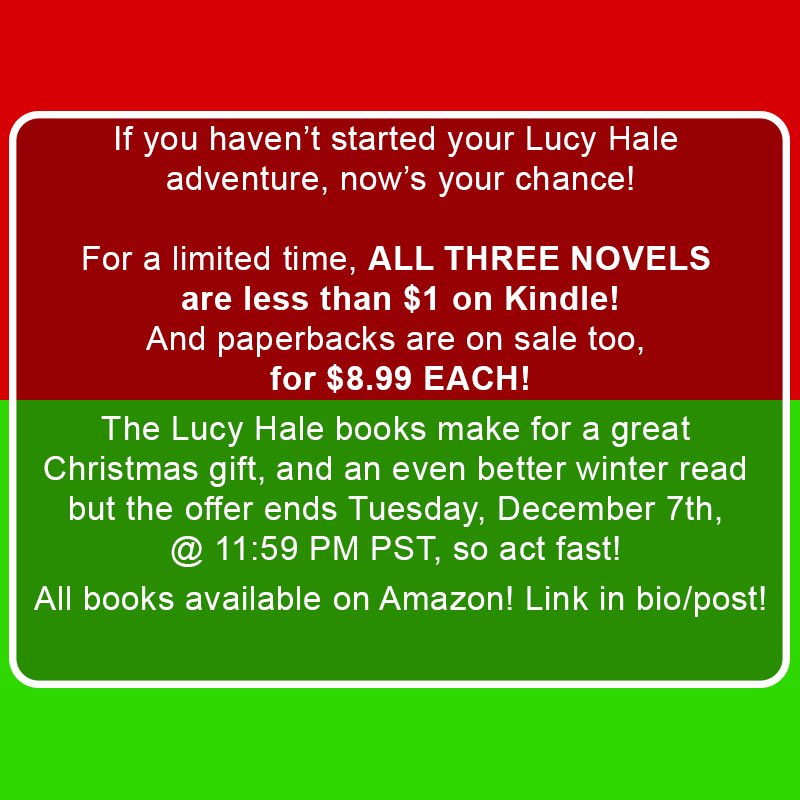DepressionForce's tweet photo. The Lucy Hale novels are on sale for #Christmas until Tuesday! Click the link below to get your copies (or your Christmas gift for that special reader 👌🏾📖) 
https://t.co/GVMMD1Q8wZ https://t.co/zaPGXKaZ9t