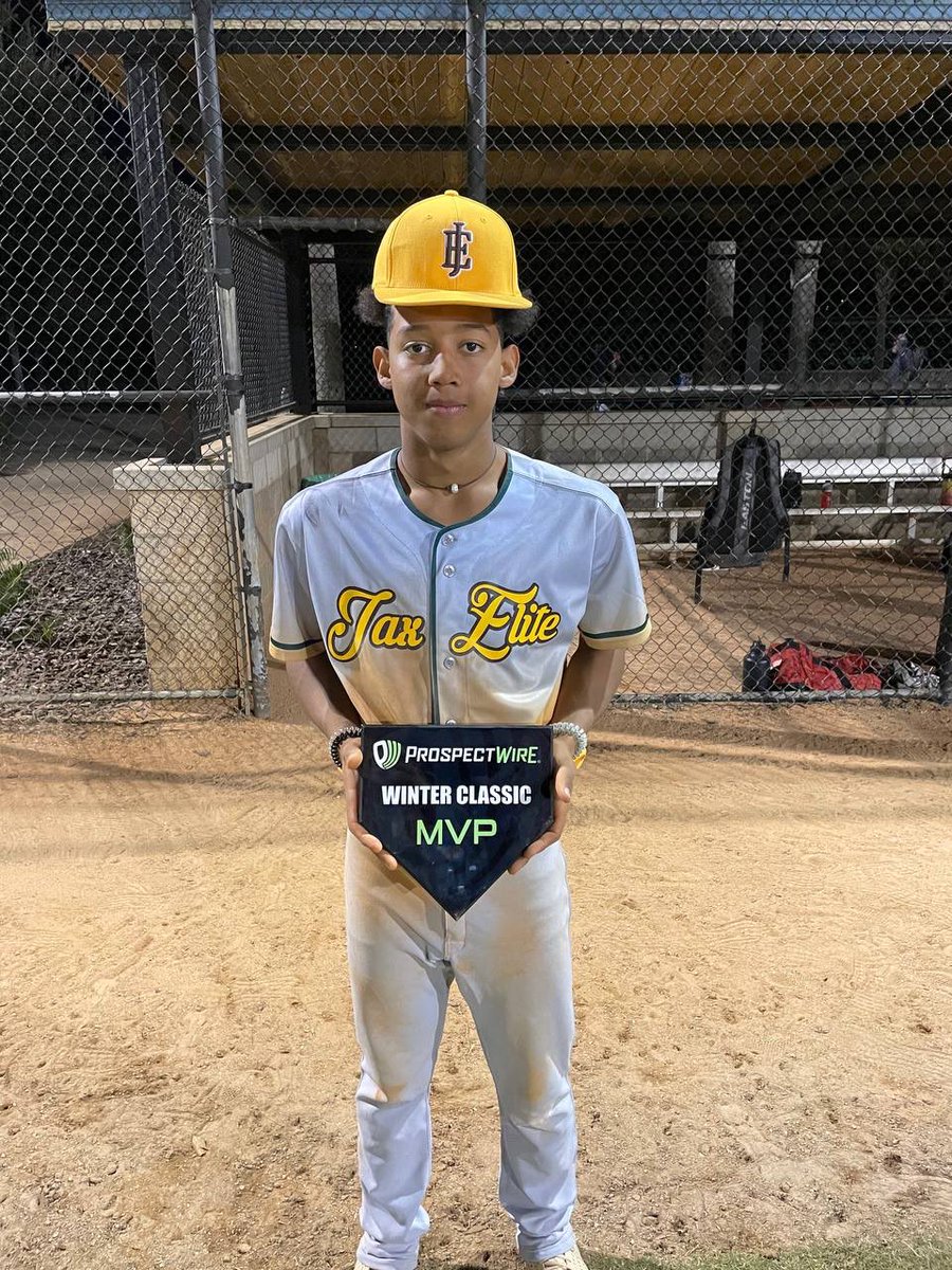 ProspectWire's tweet photo. PW Winter Classic
17U Division

Tournament Champions🏆
Jax Elite 2023s

Tournament MVP💪🏼
Adrian Orozco 

#PWBaseball❄️⚾️
#PWChampions🏆 https://t.co/kNt0hBwO9S