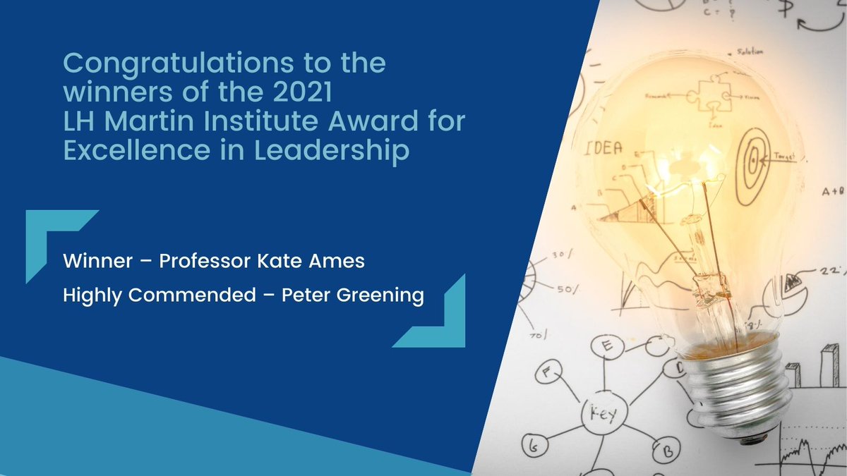 lhmartininst's tweet photo. Congratulations to the winners of the ATEM/Campus Morning Mail 2021 LH Martin Institute Award for #Excellence in #Leadership: 

Winner – Professor Kate Ames 
Highly Commended – Peter Greening

@Kate_Ames @atemassoc @SRMatchett @lhmartininst #atem #campusmorningmail #lhmartininst https://t.co/rJPLTe45Up