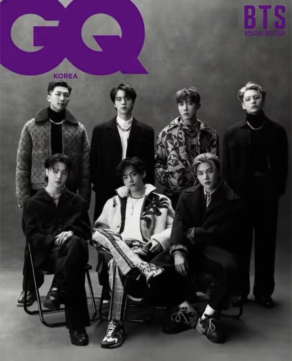 BTS Charts & Translations on X: Vogue Korea, GQ Korea January issue with  @BTS_twt & Louis Vuitton    / X