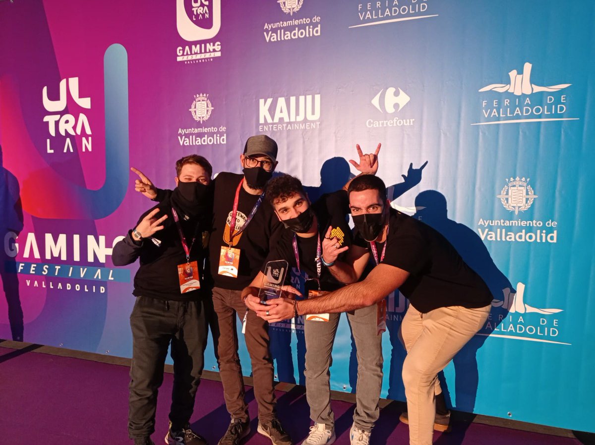 gaterastudio's tweet photo. ¡ANTRO es el juego indie con Mejor Sonido de la @ultralan_es! 🎉

Muchas gracias a la organización y a todos los que os pasasteis por nuestro stand. 

Felicidades a @shelly_sntk y @nomad_rhythm por convertir una locura de idea en música maravillosa. https://t.co/NIPQ1jCReB