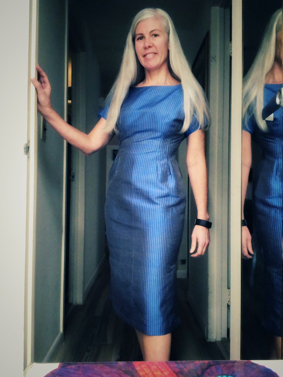 tracysews's tweet photo. A long time ago a client taught me that there is no such thing as, “a simple fitted sheath dress and all you’d have to do is zip, zip,” as she’d say referring to how easy it would be to make. Every time I make a sheath I think of her, laugh and say, “zip! zip!#sheathdress #sewing https://t.co/SUkxQPtemC