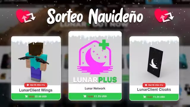 Pyci_'s tweet photo. 🎄Sorteo Navideño🎄 
🎁Lunar+ x 1 mes (2 ganadores)
🎁Lunar Wings (1 ganador)
🎁Lunar Cape (1 ganador)
Requisitos:
✳️ Fav y Rt
✳️ Tagear a 3 amigos
✳️ Seguirme en twitch y twitter 

Termina 01/01/2022 https://t.co/meQB72kfFq