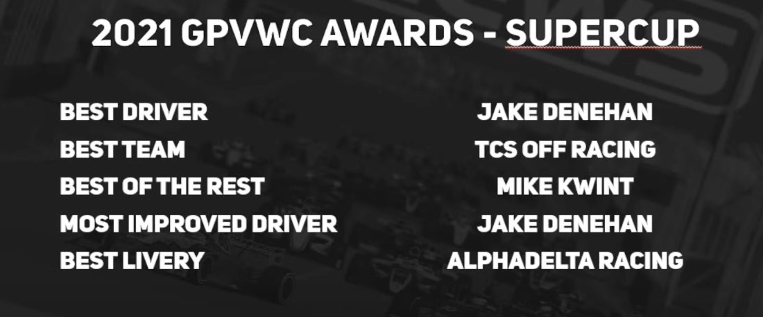 TCSOffRacing's tweet photo. Oh did we forget to share our awards on Twitter π
For the 2021 @GPVWC FC Season we took home Best Team, Best Driver, and Most Improved Driver π
Our friends at ADR took home the other two awards with credit going to @Hermes_Designs1 for the winning livery π₯°
#TCSTime https://t.co/6Exnxg3tPP