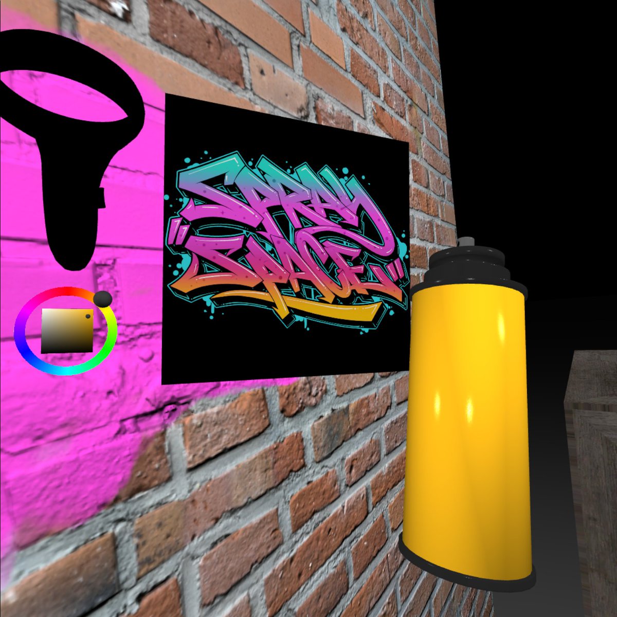 SpraySpaceNFT's tweet photo. Finally figured out why the SL display (middle left) was always black and white.

Turns out, the canvas didn't draw the background color, only the white and black and used alpha and a css `background-color` to set it. 

That doesn't work with canvas textures. ¯\_(ツ)_/¯ https://t.co/gMpPBJlVhx