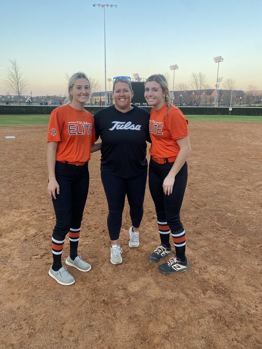 TE2024_National's tweet photo. 2025/Brinkley Moreton-P/3B &amp; 2024/Brayleigh Maxwell-SS/C enjoyed their Sunday with @TulsaSoftball Head Coach, @Strimp25, and the rest of the Golden Hurricanes! We love that our girls continue to put in the work in the off-season.
#TE2024National #tulsasoftball #gonecamping https://t.co/iQY6G9VOvz