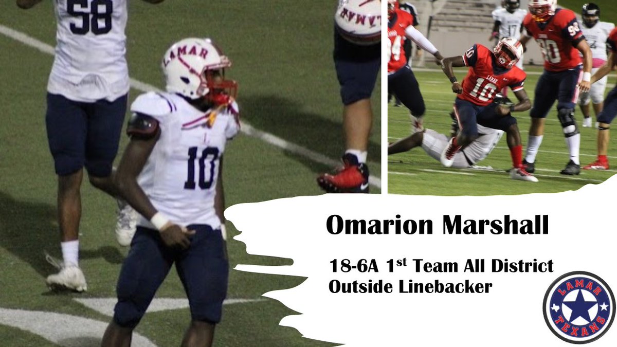 Congrats to <a href="/OmarionMarshal2/">🎁👨🏾‍🦯‍➡️</a> for earning 1st Team All District honors! <a href="/lamarlifeonline/">Lamar Life</a> <a href="/vypehouston/">VYPE Houston</a> <a href="/HoustonChronHS/">Houston Chronicle High School Sports</a> <a href="/LamarHS/">Lamar High School</a> <a href="/HISDAthletics/">Houston ISD Athletics & UIL Academics</a> <a href="/ihss_houston/">Houston Inside High School Sports</a>