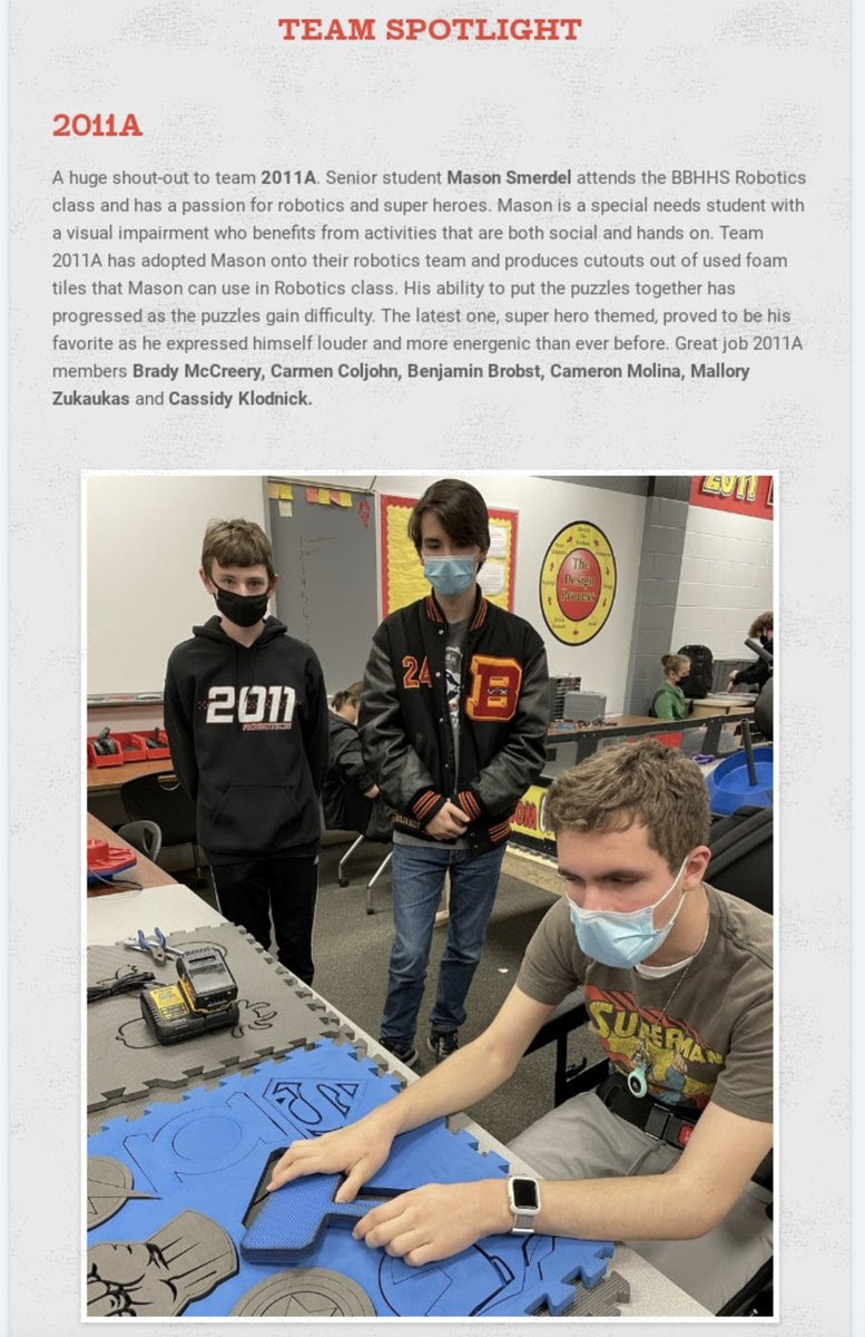 McC_Katy's tweet photo. Super proud of this team! The @BBHHSRobotics program is about so much more than building robots.
@KevinJakub @SuperBeeBBH @bbhcsd https://t.co/o400bGSSD5