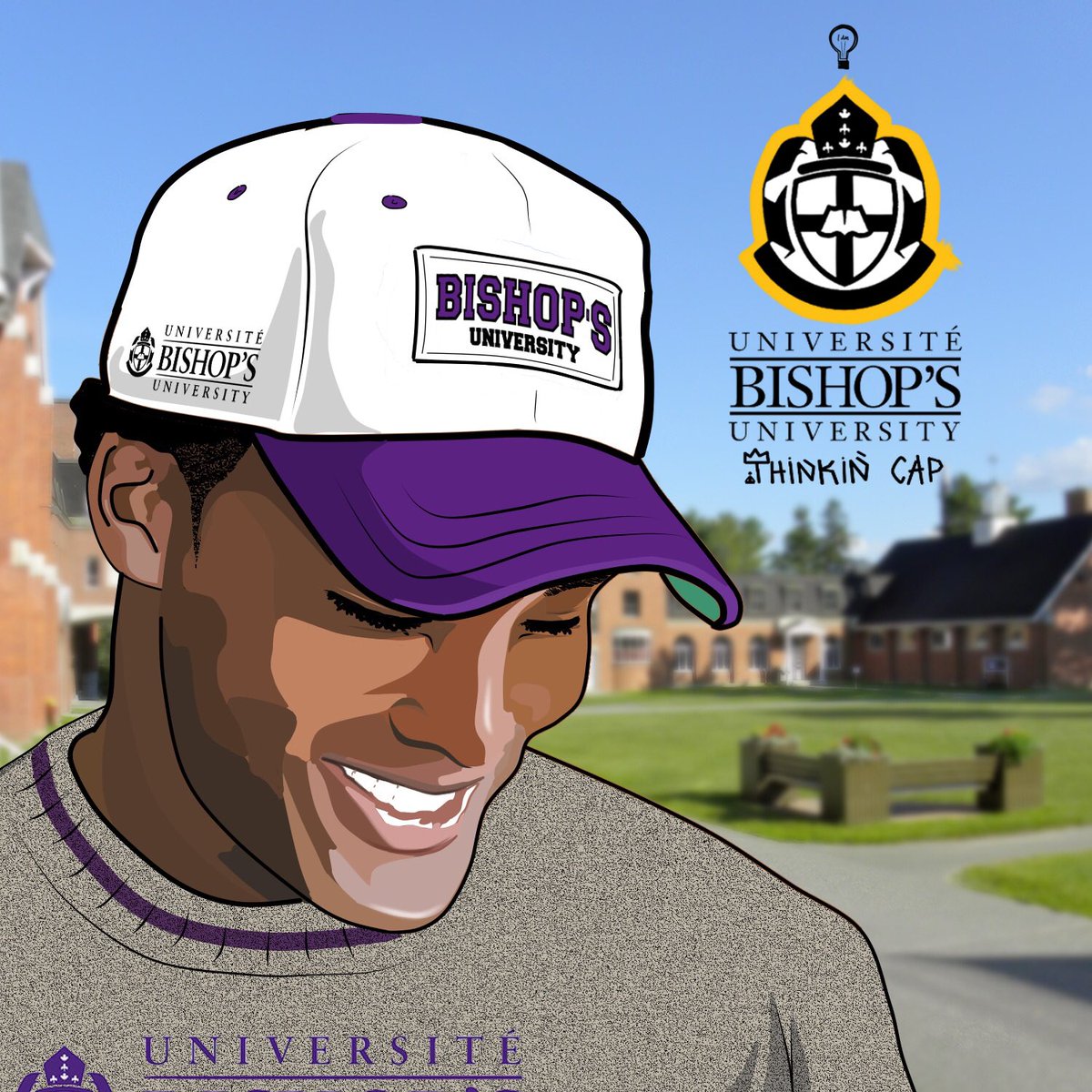 iam_awear's tweet photo. Bishop’s University Thinkin’ Caps. Available in the Student Centre at the Doolittle’s Co-op Bookstore - https://t.co/K4uXvS4bKz https://t.co/wooF8vzmmt