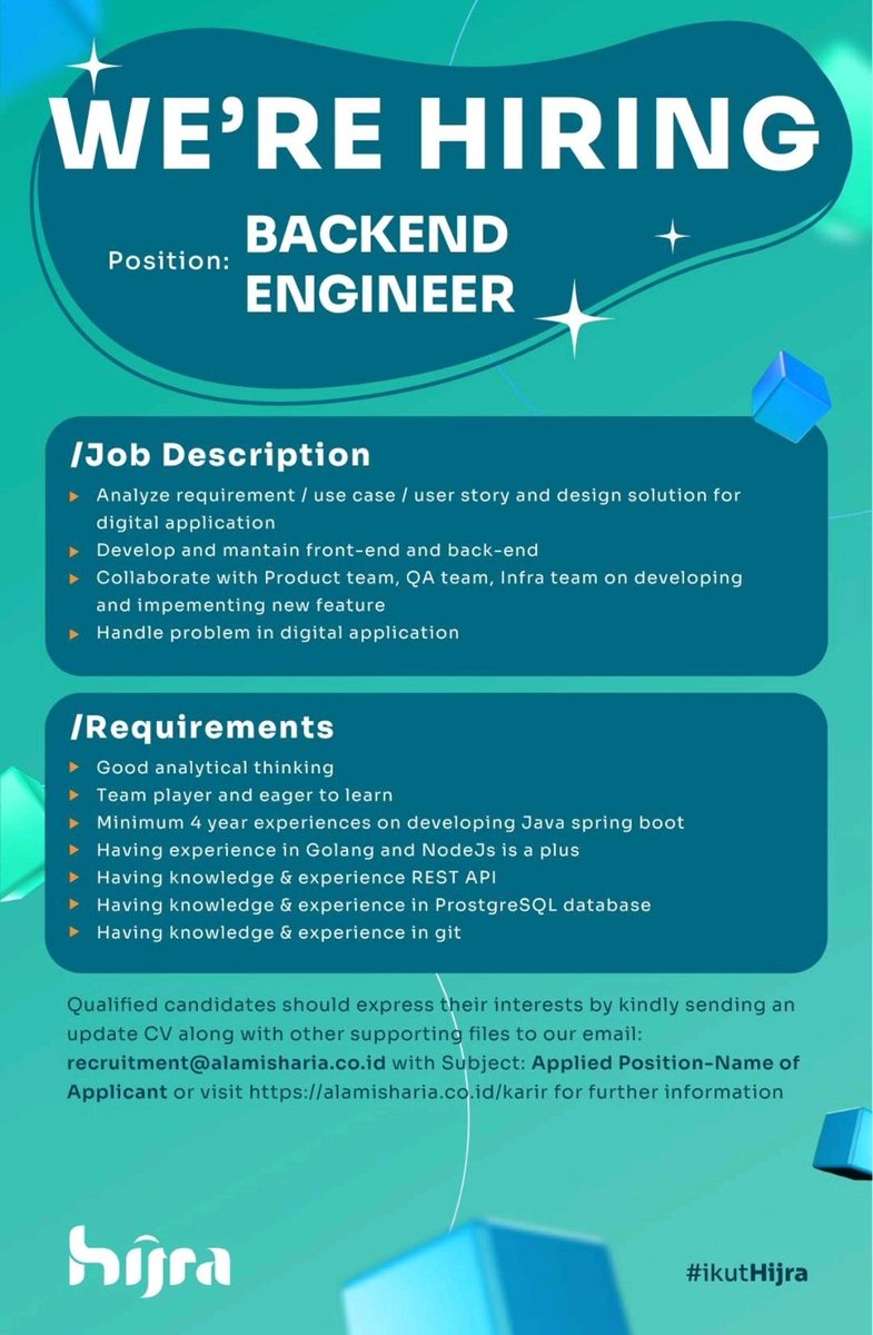 magnecareer's tweet photo. #LokerPam - 4 hari kerja & work from anywhere - ALAMI #Bye5 - https://t.co/8yVdavxh1Z - (1) https://t.co/4uASST2USR